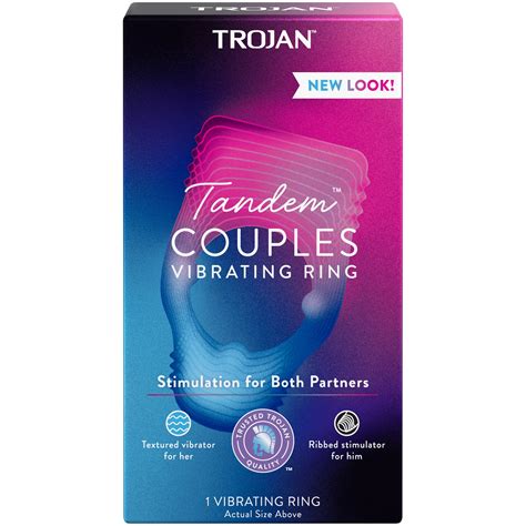 TROJAN™ TANDEM™ COUPLES Vibrating Ring